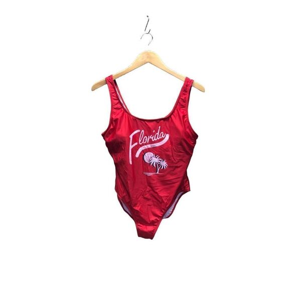Creative Apparel XL Red FLORIDA One Piece Swim Suit NWT - Picture 1 of 4